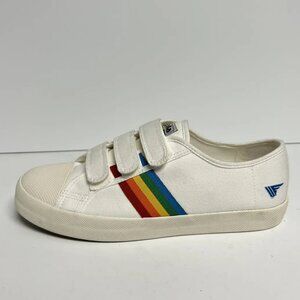 Gola Coaster Women's Strap Sneaker White/Multi Size US9 M EU40